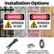 Signmission Nitrogen In Use Danger Sign, Plastic, 10in W x 7in L, 2PK OS-2PACK-DS-P-710-L-2458 - alternate 2